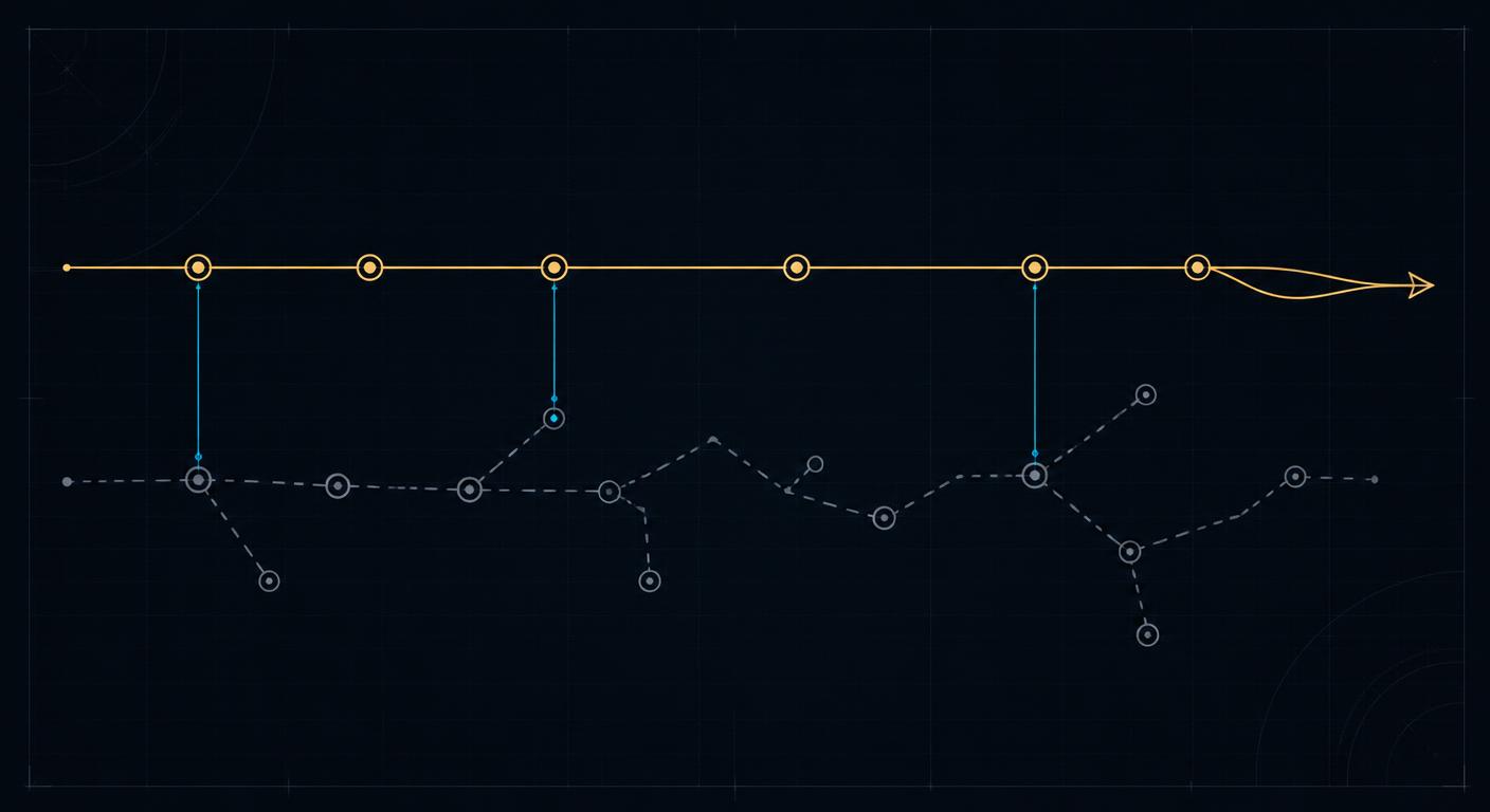 Side-by-side illustration of the buyer journey and the supplier journey on a buyer-first platform
