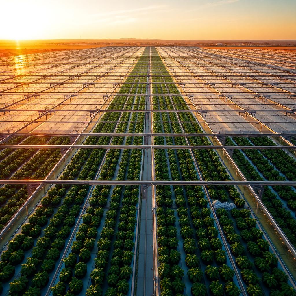 50-Hectare Hydroponic Tomato Greenhouse Complex