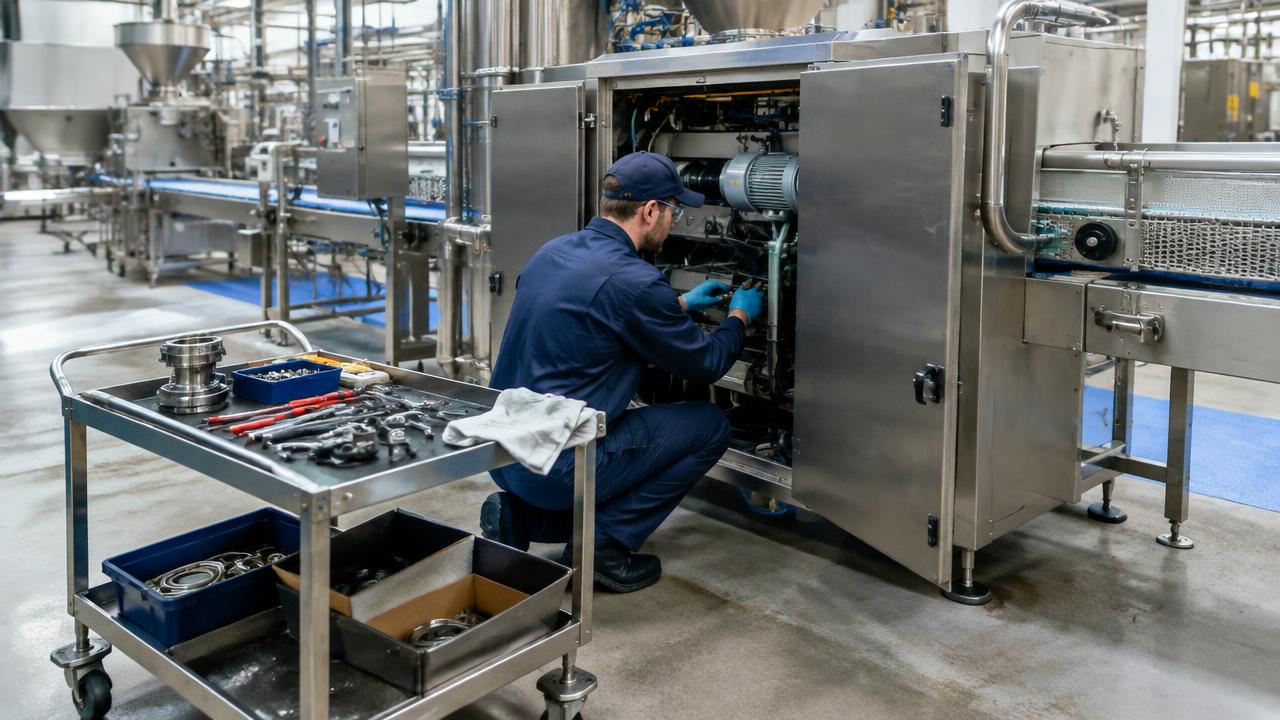 Industrial buyers reviewing machine quotations alongside maintenance schedules and utility requirements